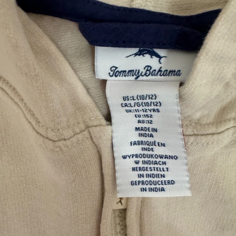 Sun Beach Waves Beige Hoodie by Tommy Bahama
